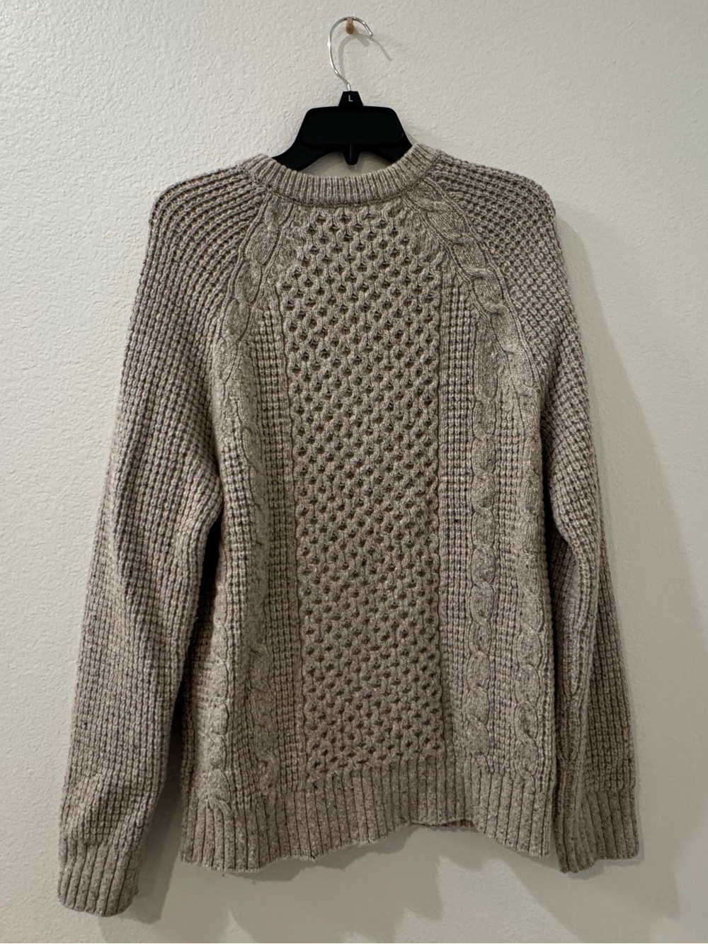 Madewell Cableknit Sweater - Tan barley - Size M - Picture 2 of 8